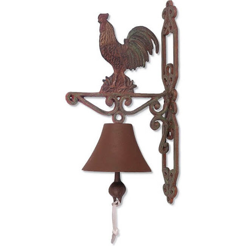 Sunset Vista Designs Painted Cast Iron Rooster Bell