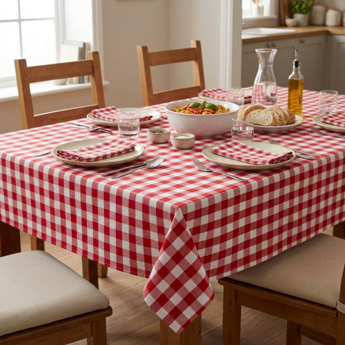 Design Imports Tango Checker 60x84 Tablecloth