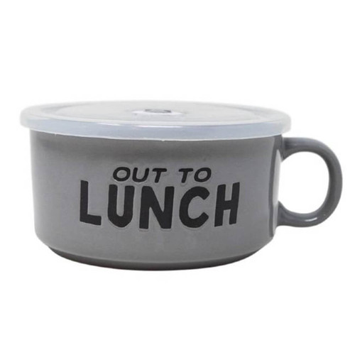 Boston Warehouse 22 Oz Souper Bowl Soup Mug, Out To Lunch