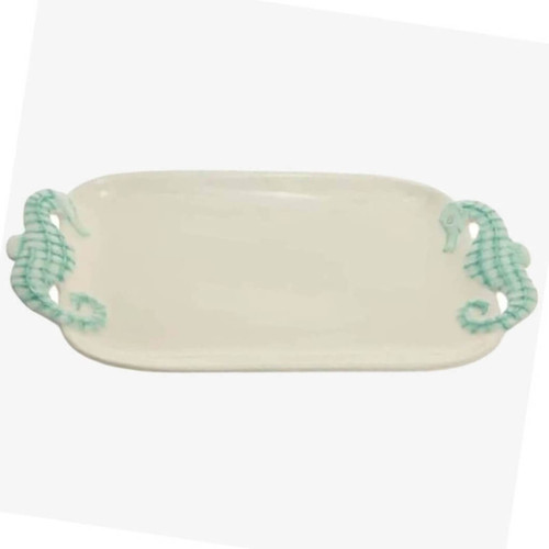 Boston International Lagoon Life Seahorse Ceramic Platter