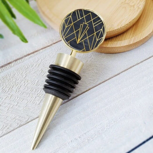 Art Deco Luxe Wine Bottle Stopper Art Deco Luxe Wine Bottle Stopper