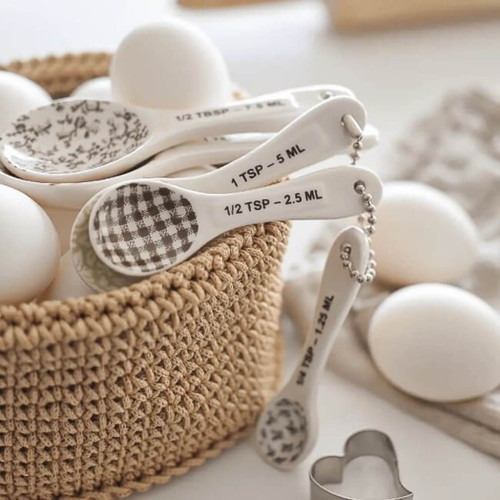 Magenta Rae Dunn Stem Print Measuring Spoon Set