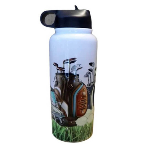 Designs by Robyn Golf 32-Oz Water Bottle with Flip Straw