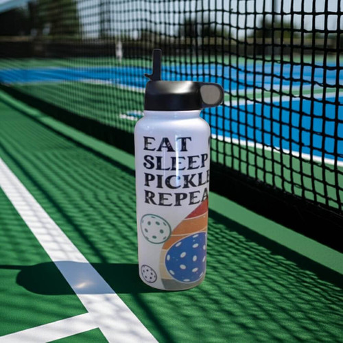 Designs by Robyn Pickleball 32-Oz Water Bottle with Flip Straw
