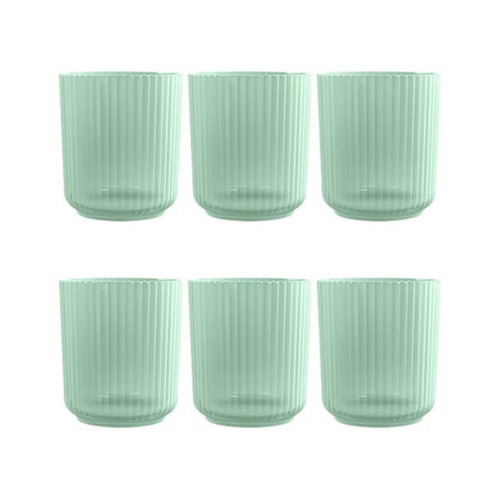 TarHong Essentials Drinkware, PolyPro DOF Set of 6, Aqua