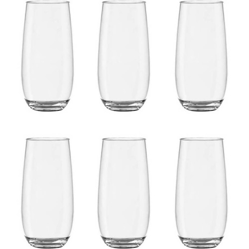 TarHong Montana Tritan Clear Premium Acrylic Tumbler/Highball Glass, 18 oz, Set of 6