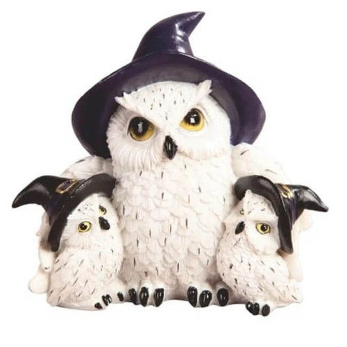 Halloween Owl Family 5.25" Statue 