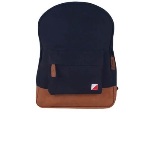 ShoreBags Backpack with Leather Trim, Black