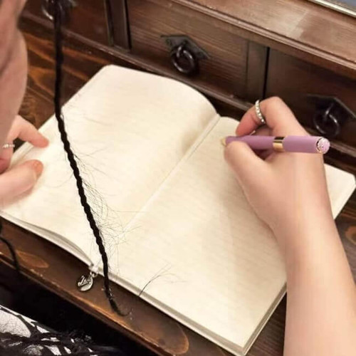 Victoria's Journals Pink Vegan Leather Hard Cover Journal