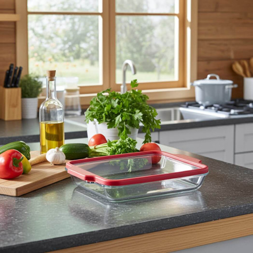 Anchor Hocking Truefit 3 Qt. Baking Dish with Truefit Cover Anchor Hocking Truefit 3 Qt. Baking Dish with Truefit Cover