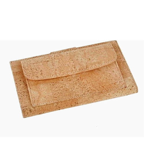 Lu Capel Vegan Cork Women's Wallet - Golden Tan