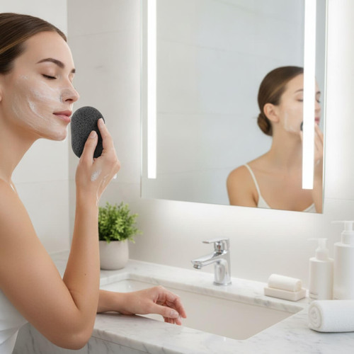 Spa Sister Konjac Sponge, Charcoal