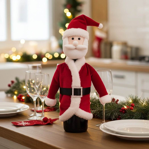 Boston Warehouse Santa Wine Bottle Cover