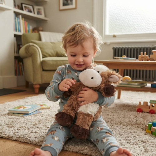 Warmies Microwavable Stuffed Brown Cow Jr.