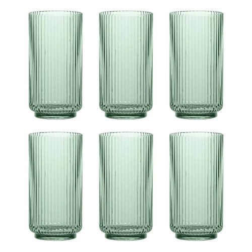 TarHong Mesa Premium Acrylic 22-Oz Drinkware, Set of 6, Sage Green 