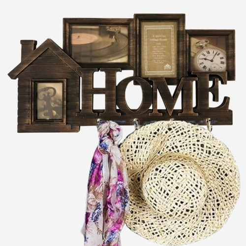 Boston Warehouse Photo Collage Picture Frame with Hanging Hooks, Home