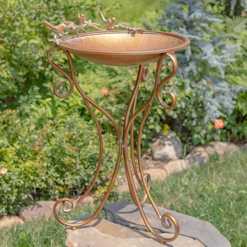 Zaer International Three Birds Birdbath