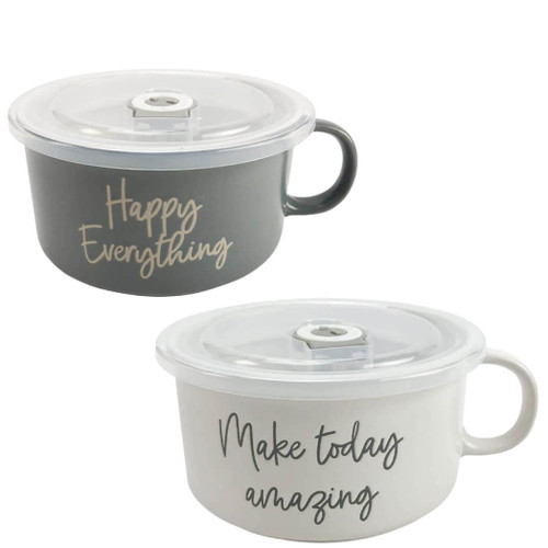 Boston Warehouse 22 Oz Souper Bowl Soup Mug, Happy Everything