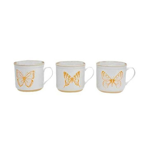 Boston Warehouse 22-oz Butterfly Mugs, Set of 3 