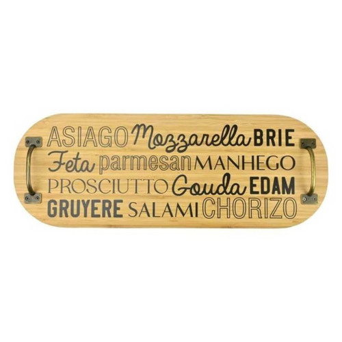 Boston Warehouse 21" Bamboo Charcuterie Serving Board, Cheese 