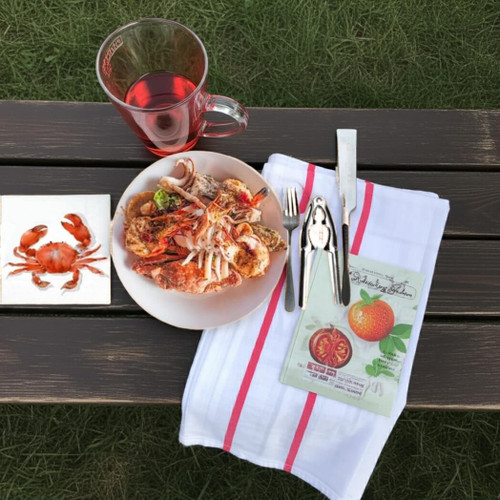 IHR Boston International Paper Lunch Napkins, Crab, Pack of 20