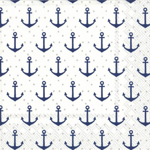 IHR Boston International Paper Cocktail Napkins, Anchor Dots, Pack of 20
