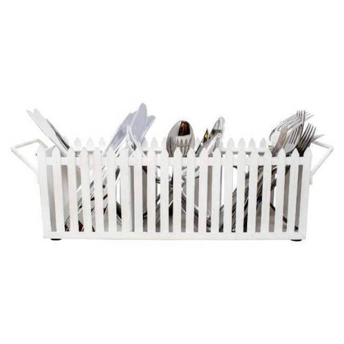 Boston Warehouse Picket Fence Flatware Caddy