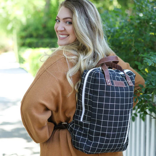 Maika Zippered Backpack with Laptop Compartment - Belvedere Maika Zippered Backpack with Laptop Compartment - Belvedere