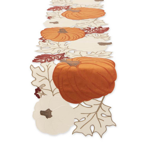 DII Pumpkin Patch Embellished Table Runner -14x70 inches DII Pumpkin Patch Embellished Table Runner -14x70 inches