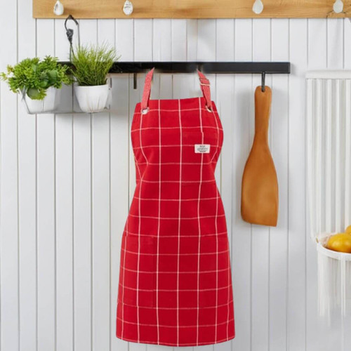 DII Red Cider Windowpane Apron DII Red Cider Windowpane Apron