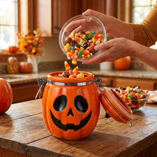 Boston Warehouse Pumpkin Hinged Jar