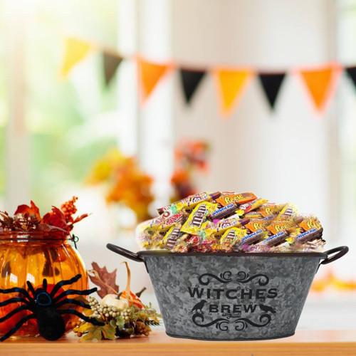 Boston Warehouse 13" Galvanized Ice or Candy Bucket, Witches Brew