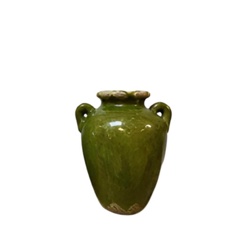Vagabond Vintage Ceramic Vase, Dark Green