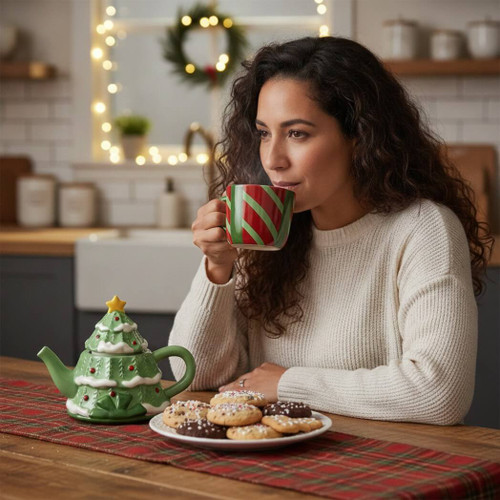 Boston Warehouse Tea for One, Tree, and Present