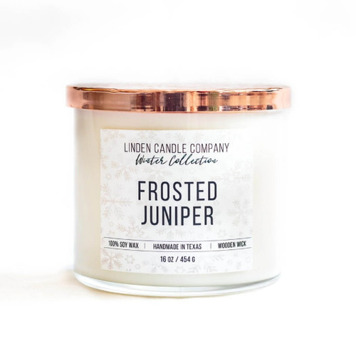 Linden Candle Company 16-oz Frosted Juniper Soy Candle