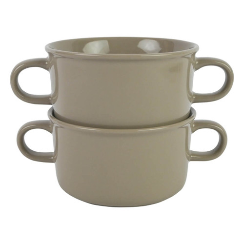 Boston Warehouse Stoneware Crock Set, Gray (Set of 2)