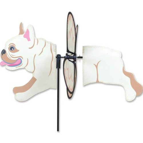 Premier Kites Petite Wind Spinner, French Bulldog, White