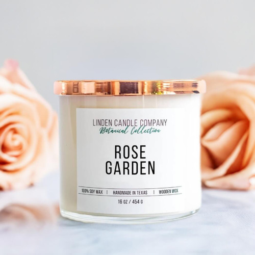 Linden Candle Company 16-oz Rose Garden Soy Candle Linden Candle Company 16-oz Rose Garden Soy Candle