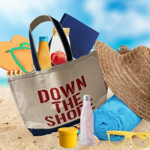 Crab & Cleek Down The Shore Canvas Tote Bag