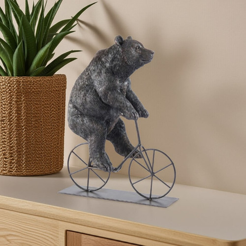 Maison Bicycle Bear Figurine