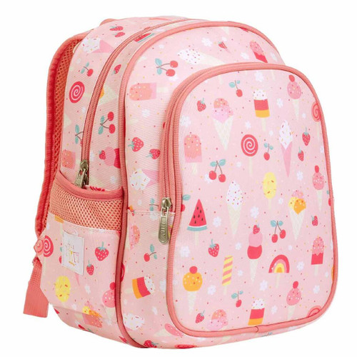 A Little Lovely Company Kids Backpack with Insulated Front Compartment, Ice Cream A Little Lovely Company Kids Backpack with Insulated Front Compartment, Ice Cream