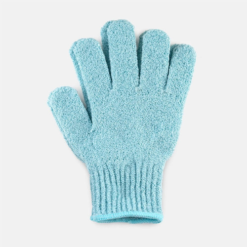 Spa Sister Exfoliating Bathing Gloves, Blue