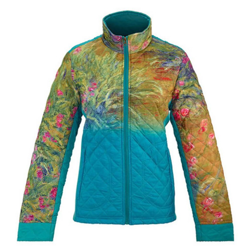 Galleria Quilted Jacket, Irises by Monet