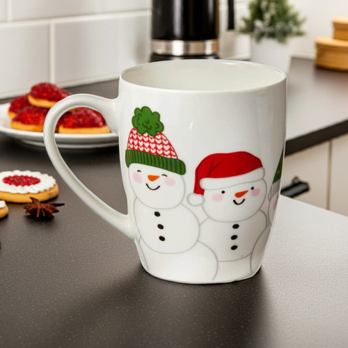 Tag Happy Snowman Mug