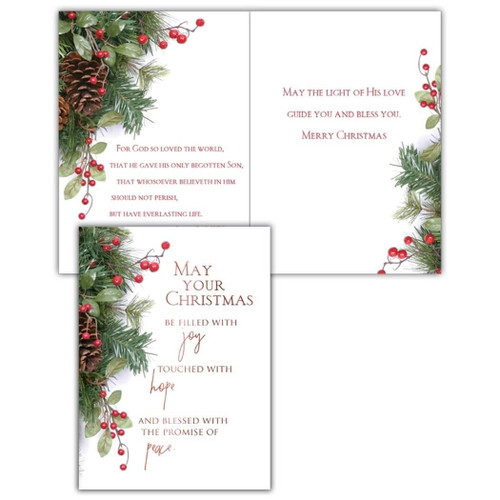 Crown Point Boxed Christmas Cards - Christmas Berries - 12 Cards and Envelopes Crown Point Boxed Christmas Cards - Christmas Berries - 12 Cards and Envelopes