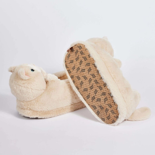 Oooh-Yeah, Oooh-Geez Molly the Kitty Women's Fluffy Animal Slippers