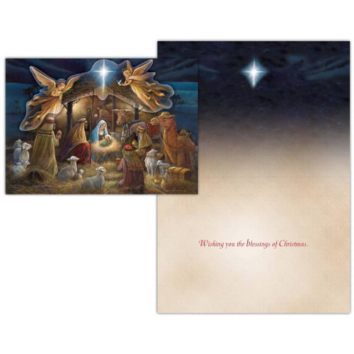 Crown Point Grapics Boxed Christmas Cards - Holy Night Nativity -15 Cards Crown Point Grapics Boxed Christmas Cards - Holy Night Nativity -15 Cards