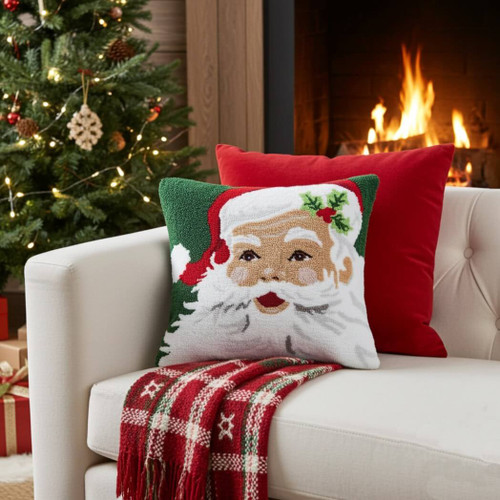 C&F Home Christmas Santa Claus Throw Pillow