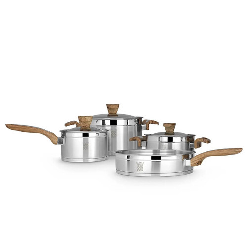 Serenk Definition Stainless Steel 7-Piece Cookware Set