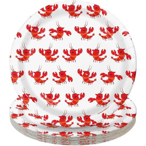 Home & Hoopla Crawfish Theme Party Dessert Plates (16ct)